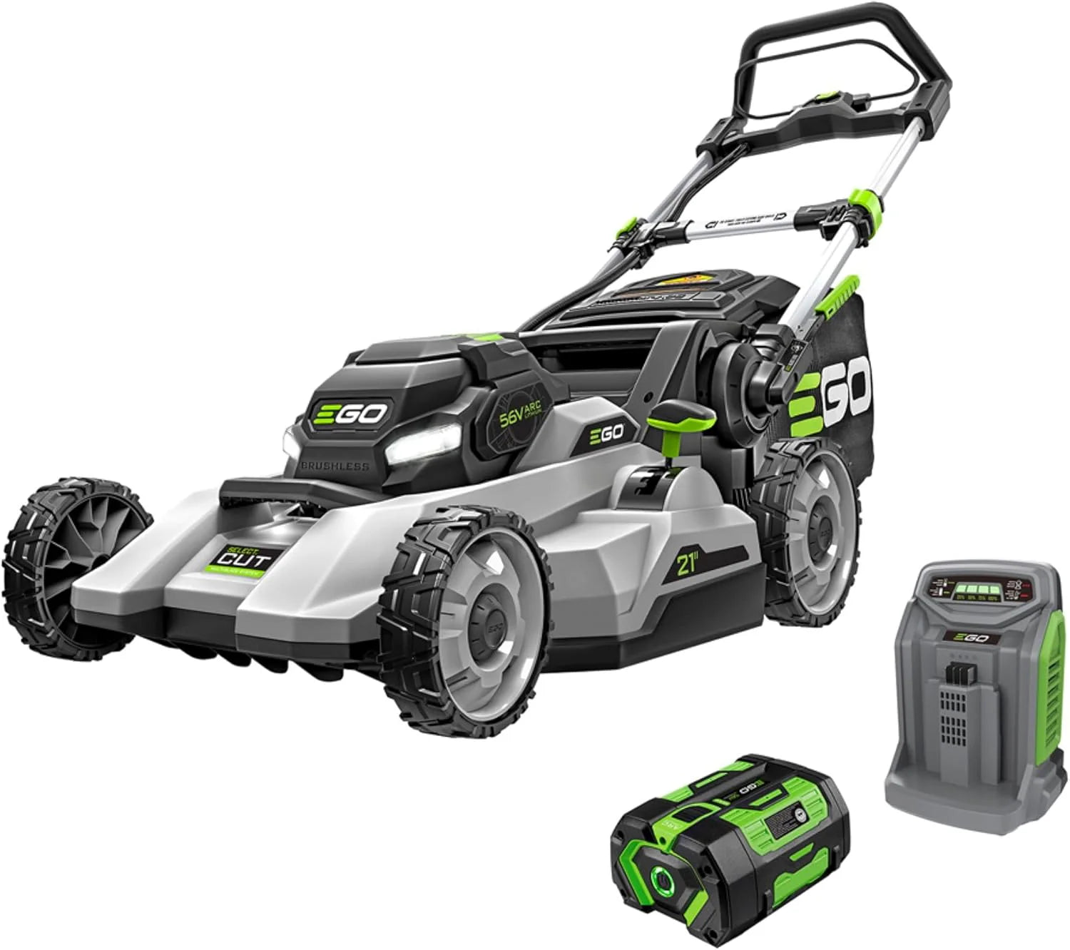 EGO POWER+ Electric Lawn Mower, Cordless, Includes 56V 6.0Ah Battery And 320W Charger