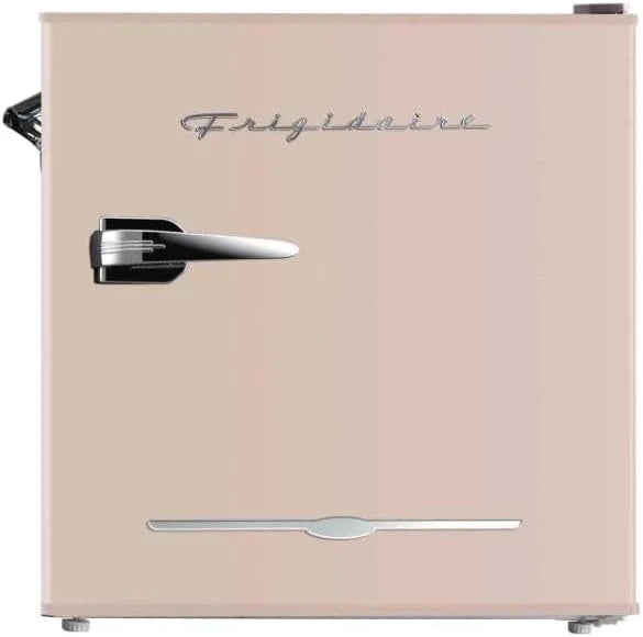 Frigidaire EFR176 Retro Compact Fridge with Chiller Mini Refrigerator with Built-in Bottle Opener for Office, Bedroom, Dorm Room or Cabin, 1.6 cu ft 16 D x 18 W x 18.5 H, Moonlight