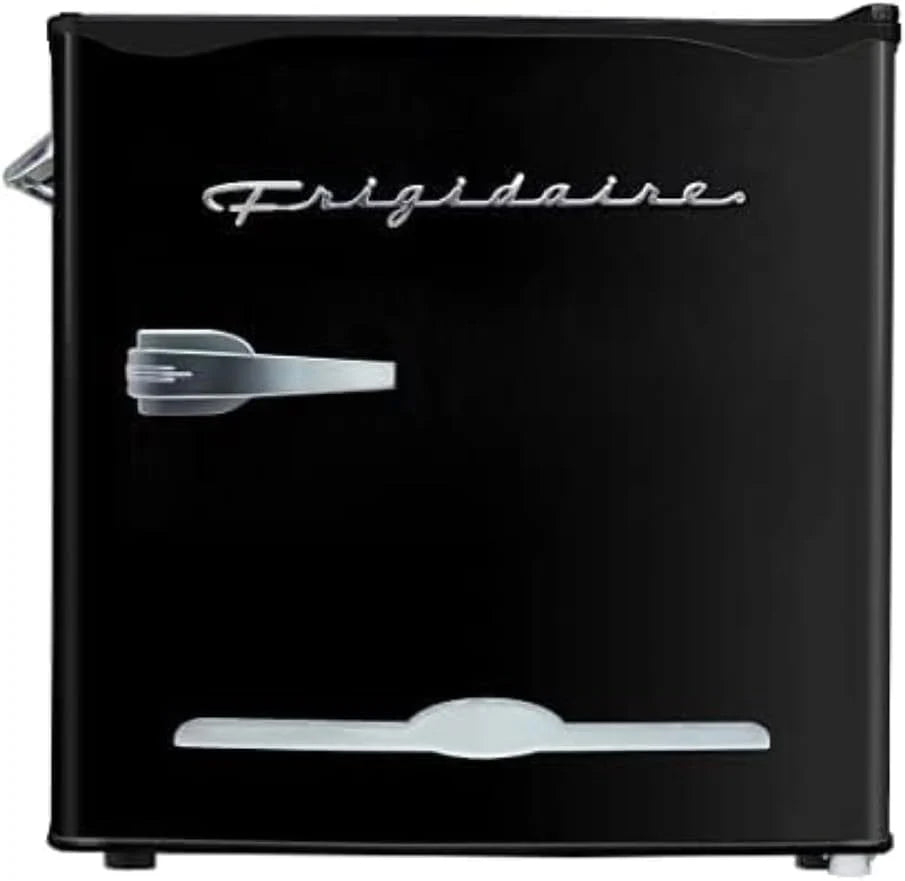 Frigidaire EFR176 Retro Compact Fridge with Chiller Mini Refrigerator with Built-in Bottle Opener for Office, Bedroom, Dorm Room or Cabin, 1.6 cu ft 16 D x 18 W x 18.5 H, Moonlight