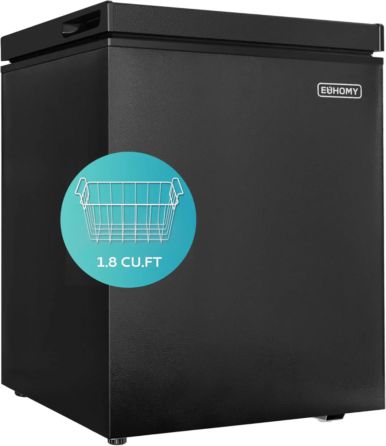 EUHOMY 3.5 Cu.Ft Chest Freezer with Removable Basket Small Deep Freezer Adjustable 7 Thermostat