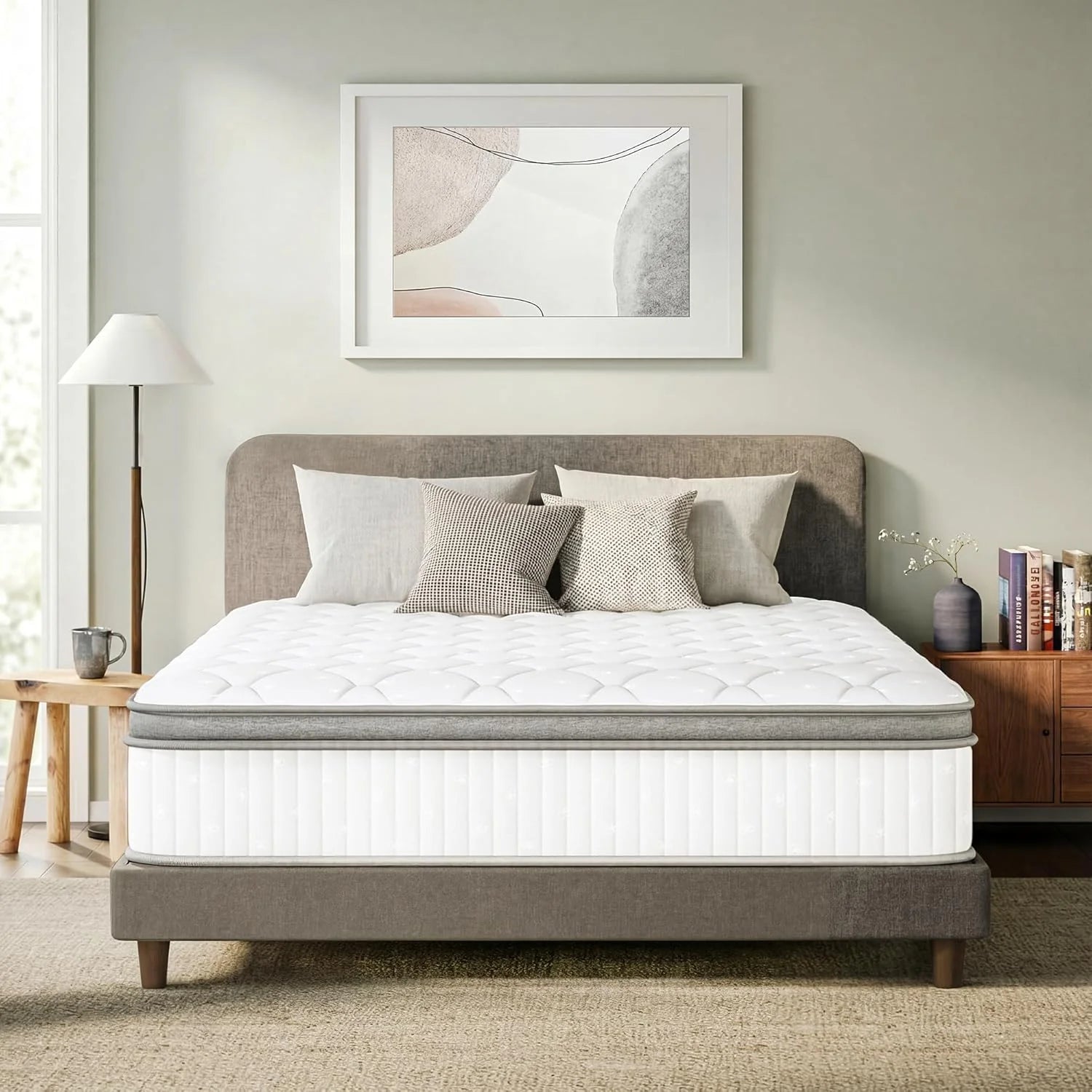 GAESTE 8 Inch Full Cooling Gel Memory Foam Mattress for Cool Sleep Medium Firm CertiPUR-US Certified Foam, Mattress in a Box Pressure Relief Removable Cover No Fiberglass (Full, 8 in)