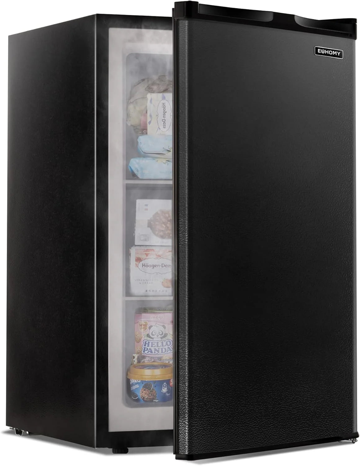 EUHOMY Mini Freezer Countertop,1.1 Cubic Feet, Single DoorCompact Upright Freezer