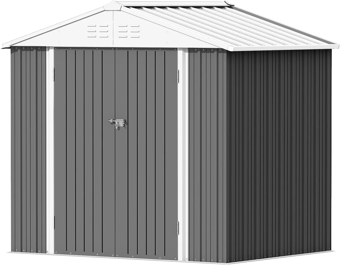 Devoko Outdoor Storage Shed 5 x 3 ft Lockable Metal Garden Shed Steel Storage