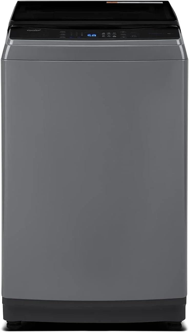 Comfee Portable Washing Machine, 0.9 cu.ft Compact Washer With LED Display, 5 Wash Cycles, 2 Built-in Rollers, Space Saving Full-Automatic Washer