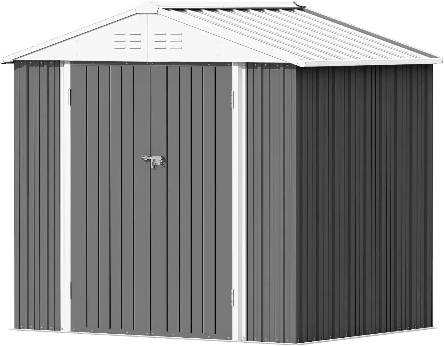 Devoko Outdoor Storage Shed Lockable Metal Garden Shed Steel Anti-Corrosion Storage House