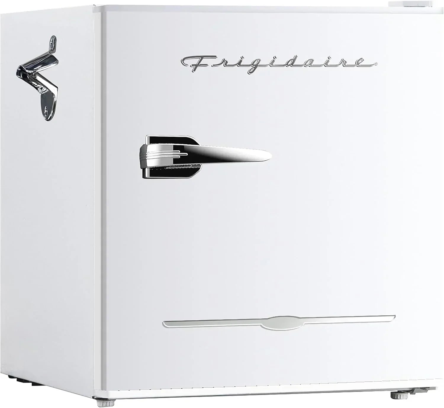 Frigidaire EFR176 Retro Compact Fridge with Chiller Mini Refrigerator Built-in Bottle Opener