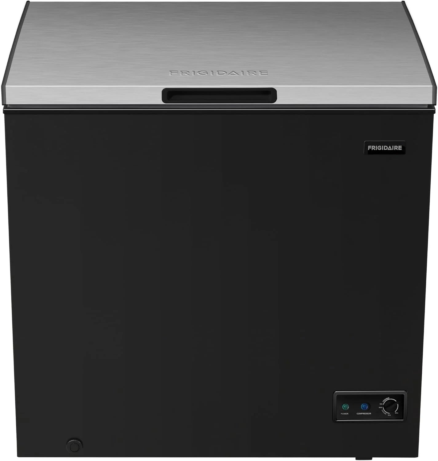 FRIGIDAIRE Chest Deep Freezer, 7 Cu. Ft, Black Adjustable Thermostat
