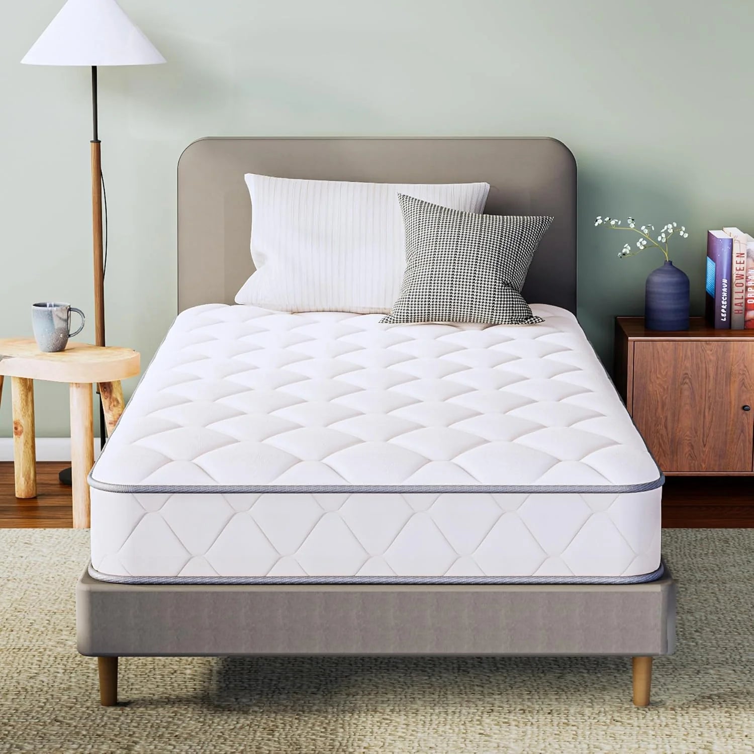 GAESTE 8 Inch Full Cooling Gel Memory Foam Mattress for Cool Sleep Medium Firm CertiPUR-US Certified Foam, Mattress in a Box Pressure Relief Removable Cover No Fiberglass (Full, 8 in)