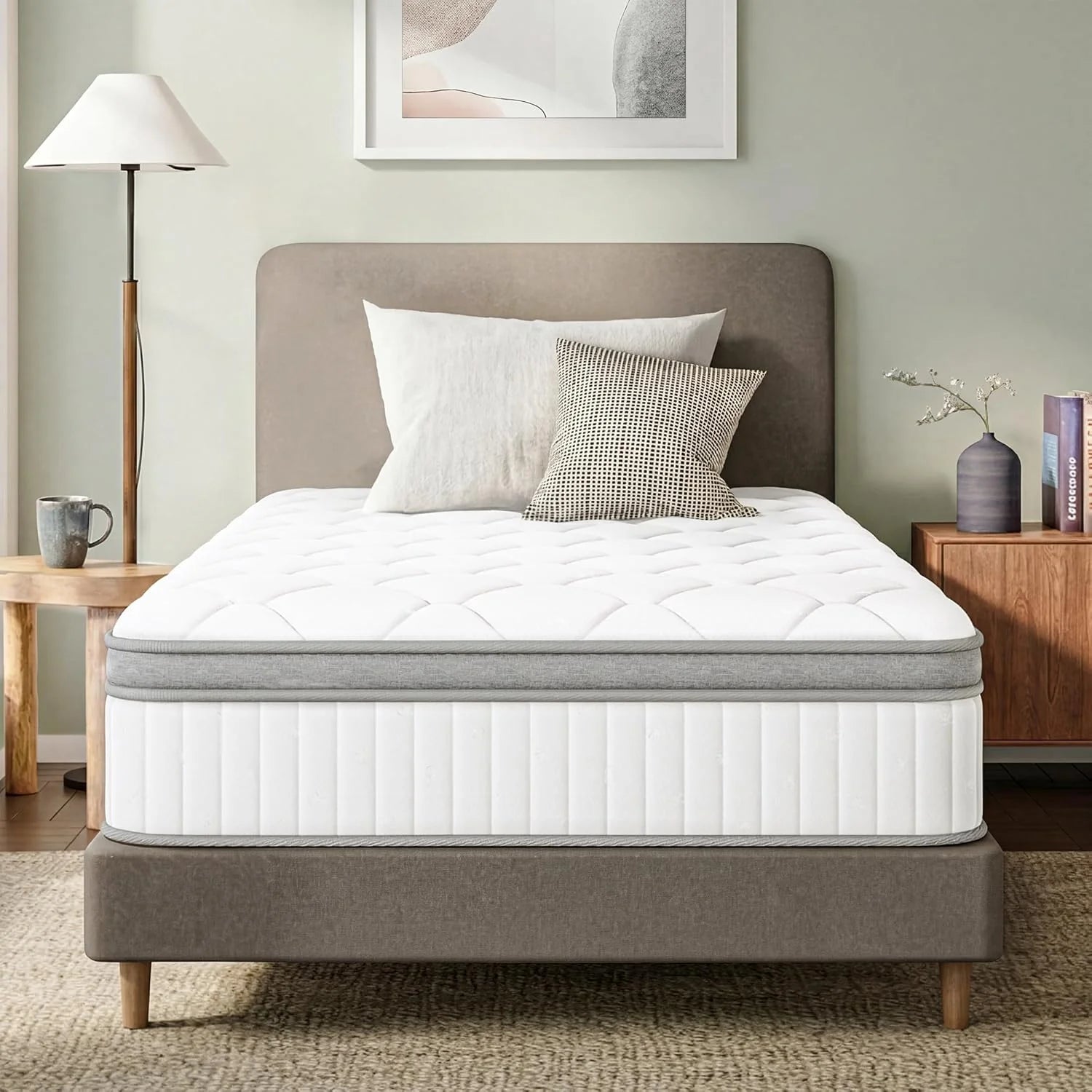 GAESTE 8 Inch Full Cooling Gel Memory Foam Mattress for Cool Sleep Medium Firm CertiPUR-US Certified Foam, Mattress in a Box Pressure Relief Removable Cover No Fiberglass (Full, 8 in)