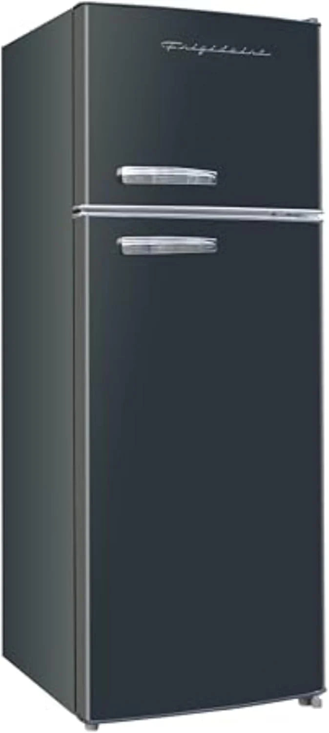 Frigidaire EFR753 2 Door Apartment Size Refrigerator with Freezer Retro Chrome Handle