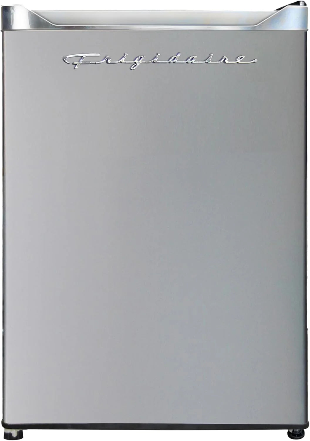 Frigidaire Upright Freezer, 6.5 cu. ft., Deep Freeze, Vinyl Coated Metal with Wire Shelving, Compact for Kitchen, RV, Dorm, Cabin, and Trailer, Platinum Design Series, Silver - 21D x 23W x 56H