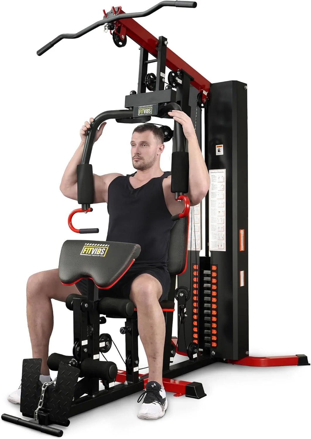 Fitvids Home Gym Equipment, Multifunctional Full Body Workout Weight Machine Station