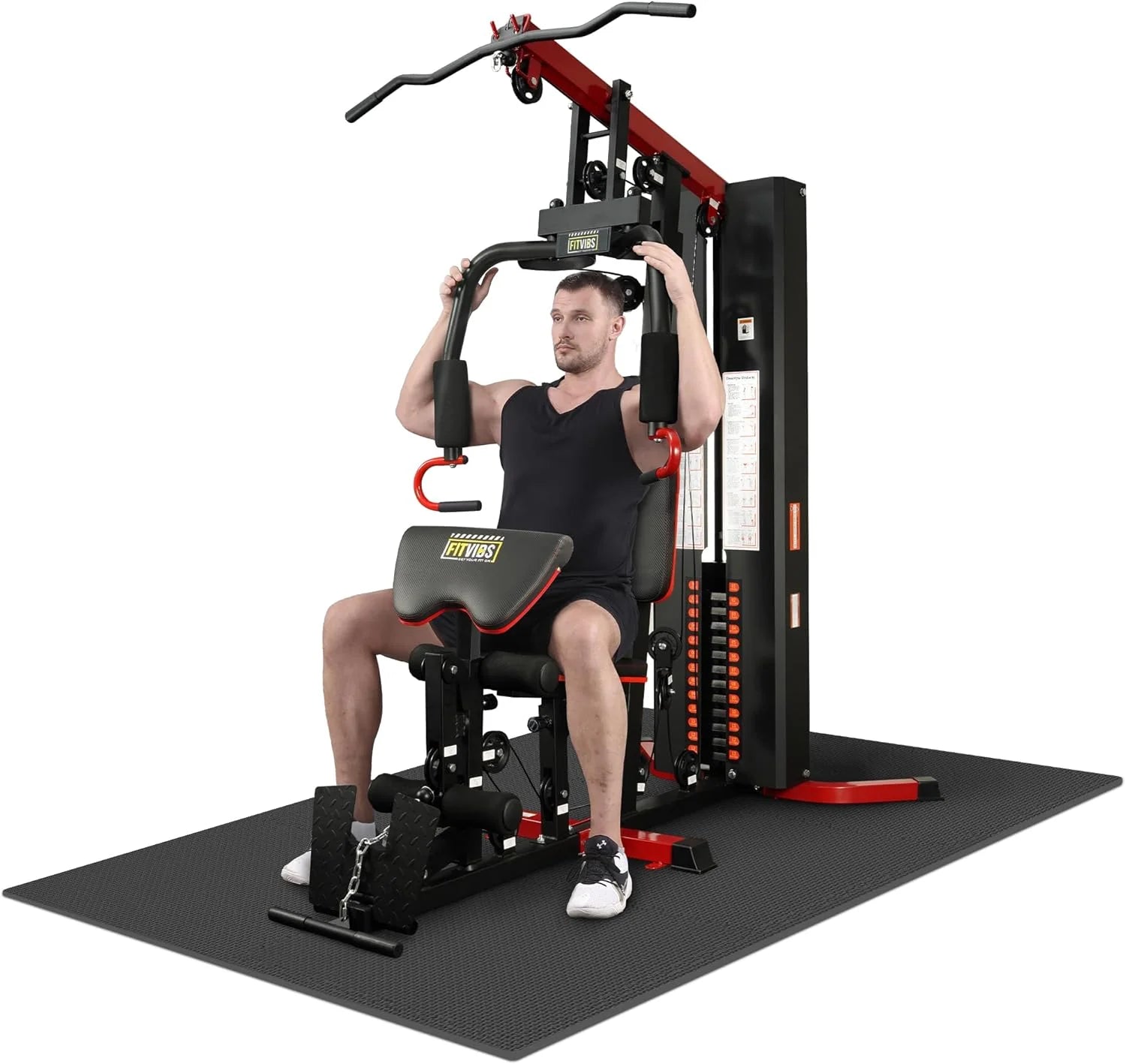 Fitvids Home Gym Equipment, Multifunctional Full Body Workout Weight Machine Station