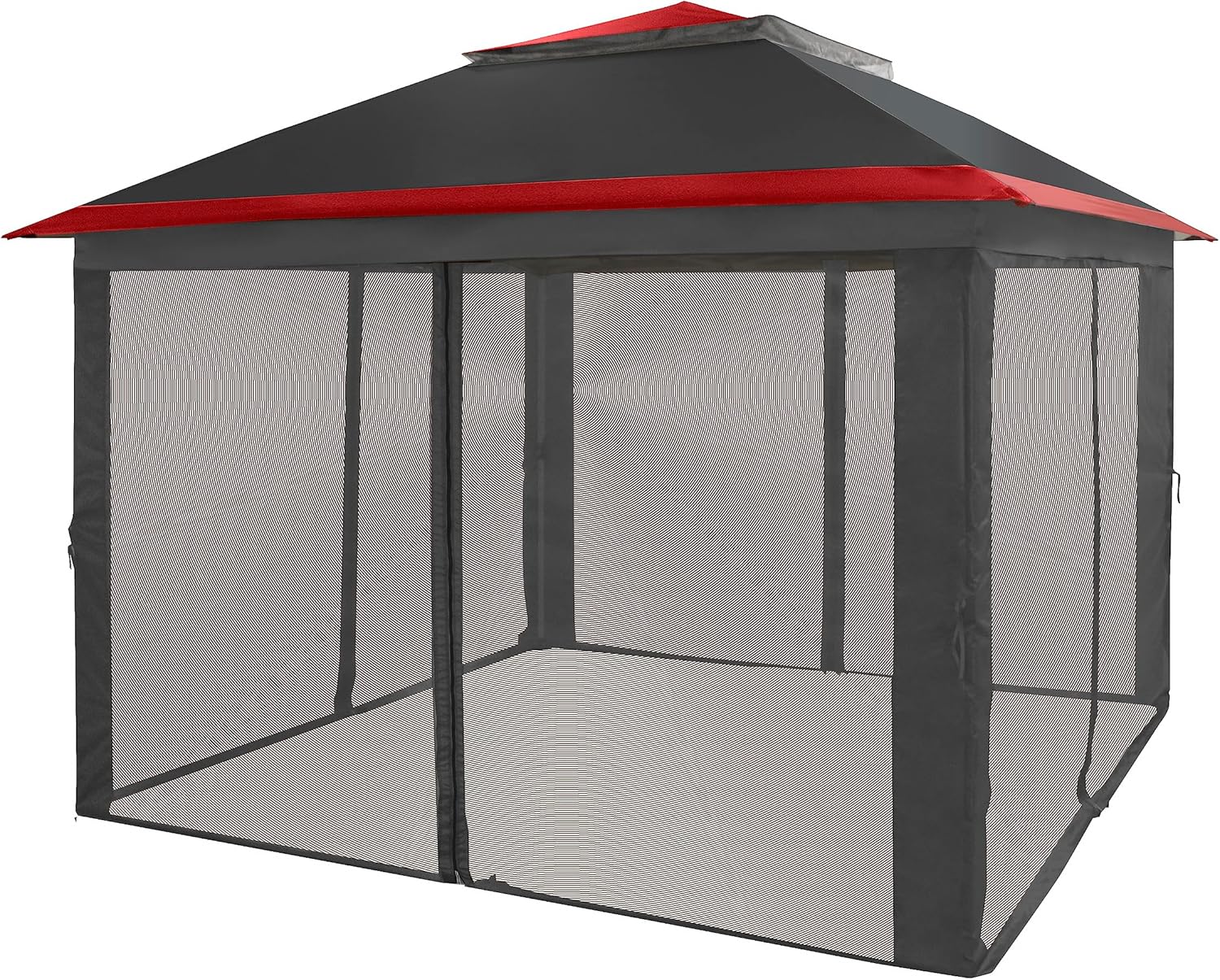 CROWN SHADES 13x13 Pop Up Gazebo, Canopy Tent, Gazebos on Clearance - Outdoor Gazebo for Backyard & Patio Furniture - Carpa Pop Up Tent with Wheeled STO-N-Go Cover Bag (White)