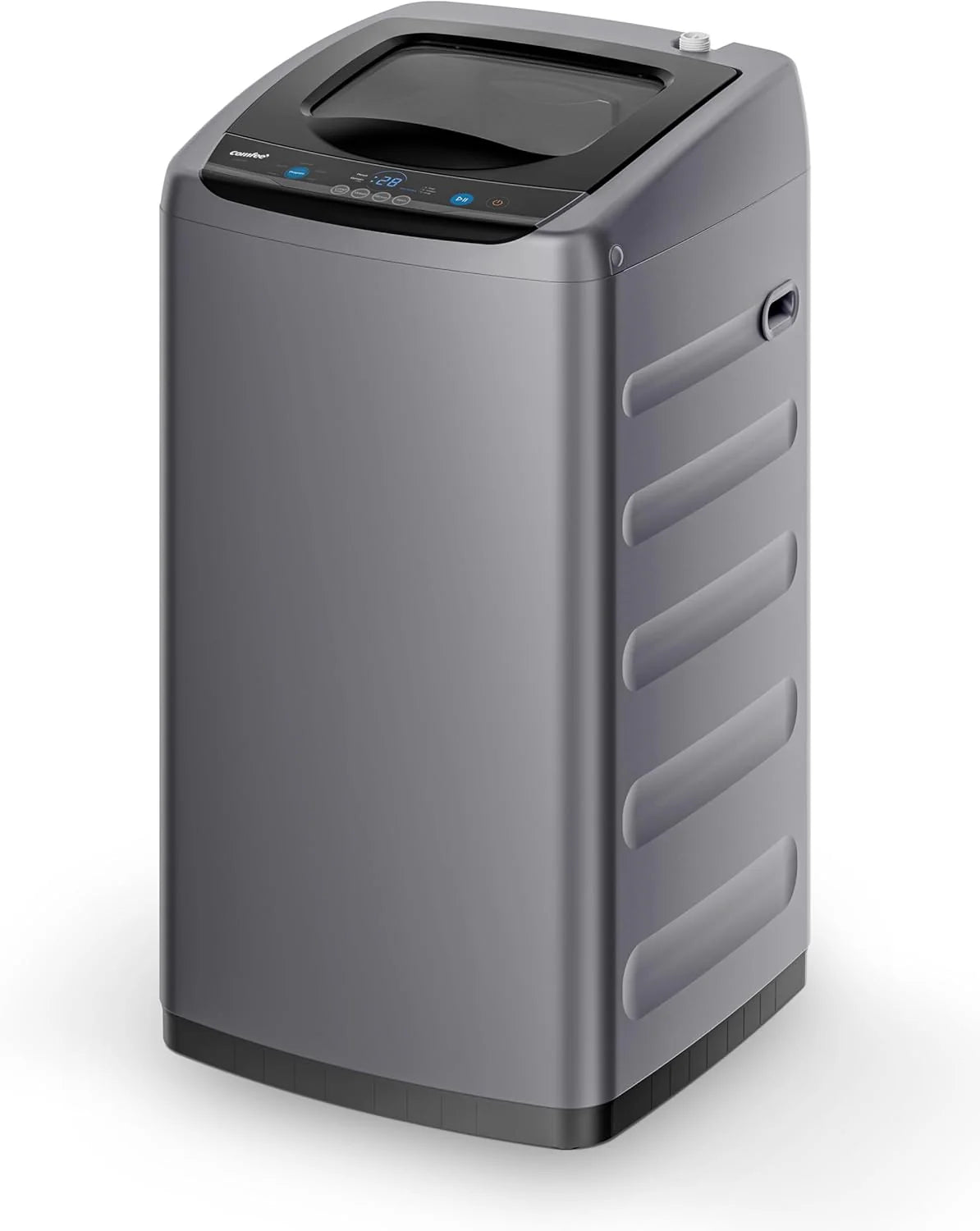 Comfee Portable Washing Machine 0.9 Cubic Feet Compact Washing Machine with LED Display 2 Built-in Drums Space Saving Fully Automatic Washing Machine