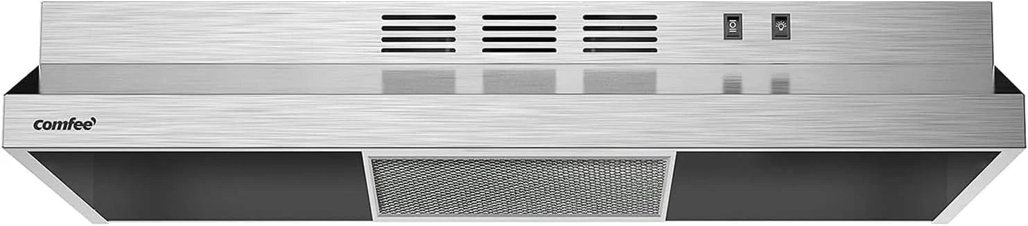Comfee 30 Under Cabinet Ducted/Ductless Convertible Slim Vent Durable Stainless Steel Kitchen Reusable Filter