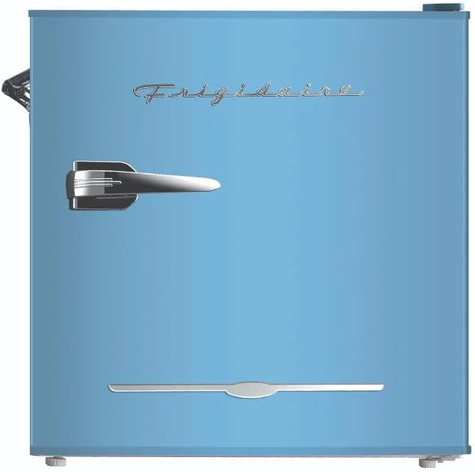 Frigidaire EFR176 Retro Compact Fridge with Chiller Mini Refrigerator with Built-in Bottle Opener for Office, Bedroom, Dorm Room or Cabin, 1.6 cu ft 16 D x 18 W x 18.5 H, Moonlight