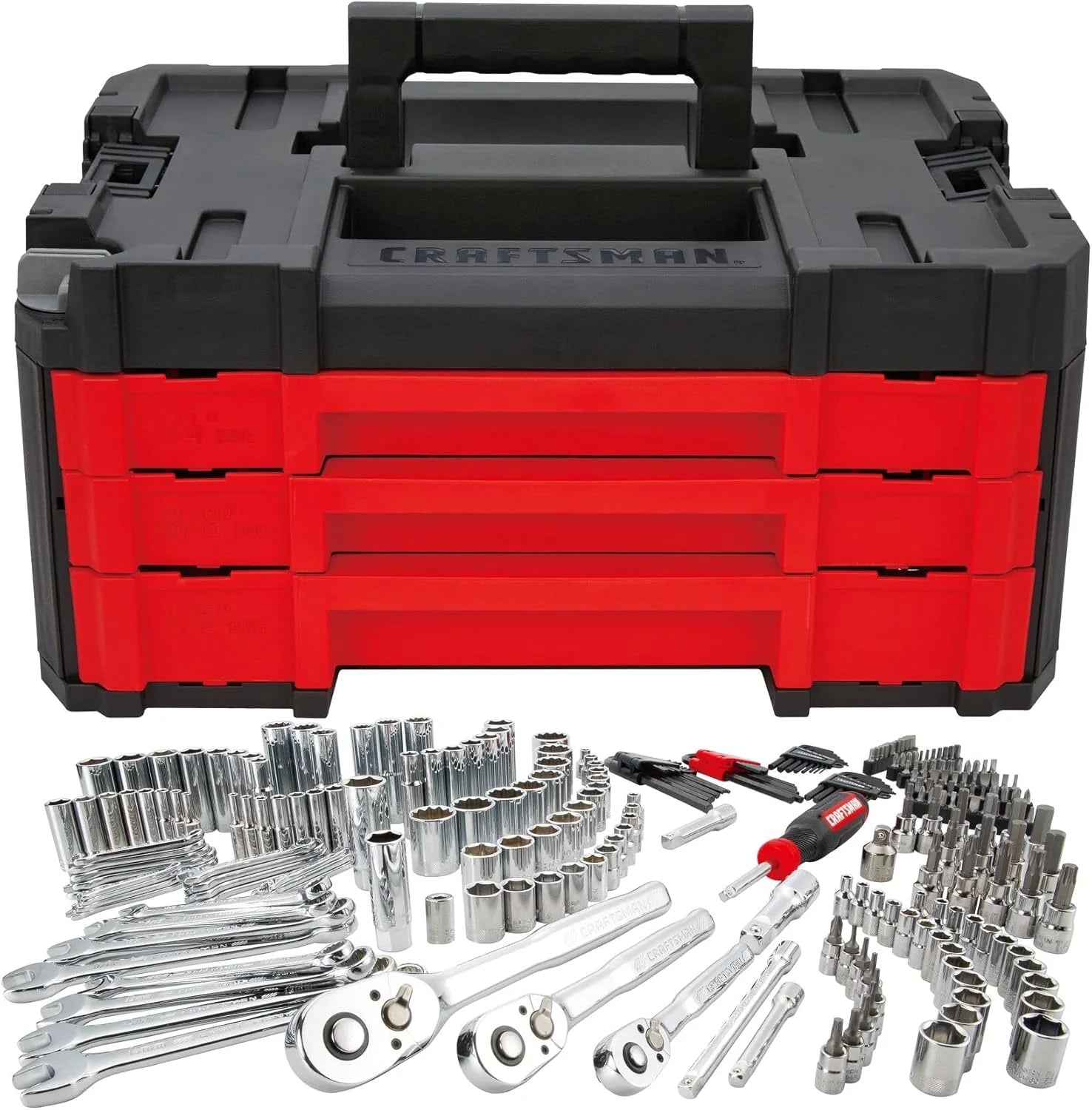 Craftsman 262-Piece Mechanic Tool Set Metric Socket Set Car and Motorcycle Tool Kit