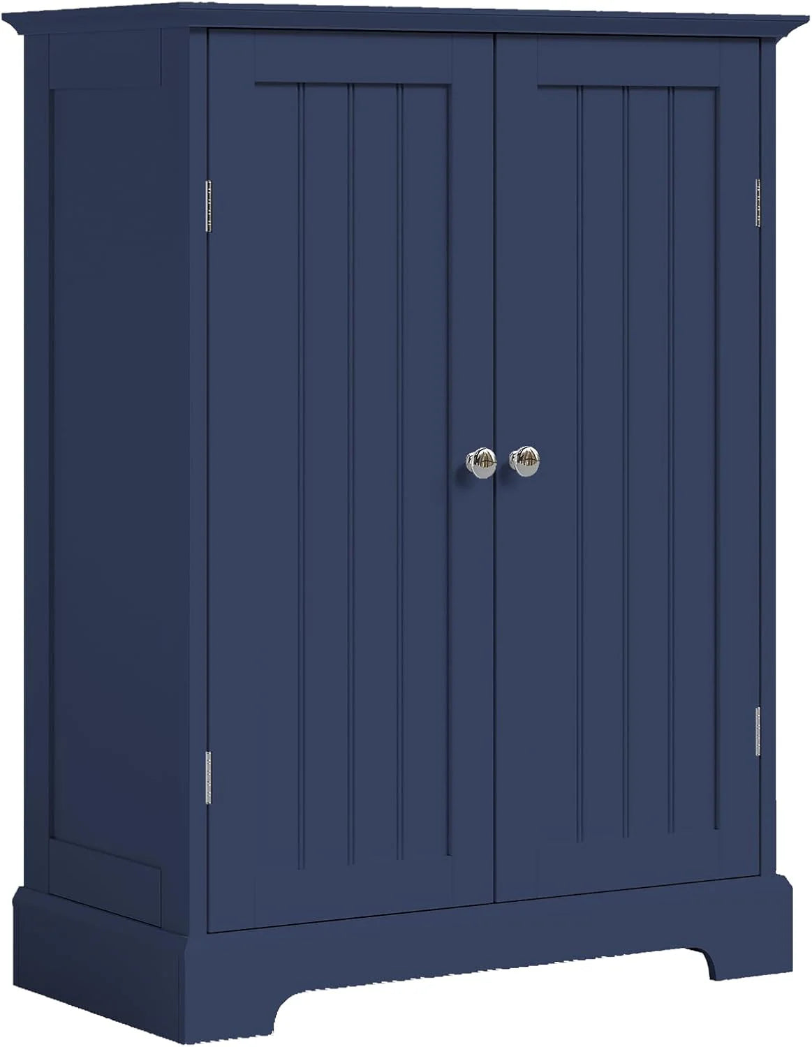 ChooChoo Bathroom Floor Cabinet, Modern Bathroom Storage Cabinet with 4 Door