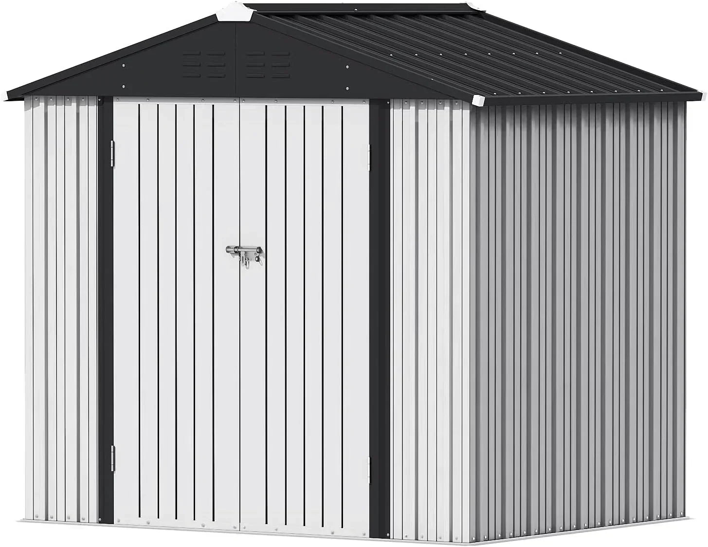 Devoko Outdoor Storage Shed Lockable Metal Garden Shed Steel Anti-Corrosion Storage House