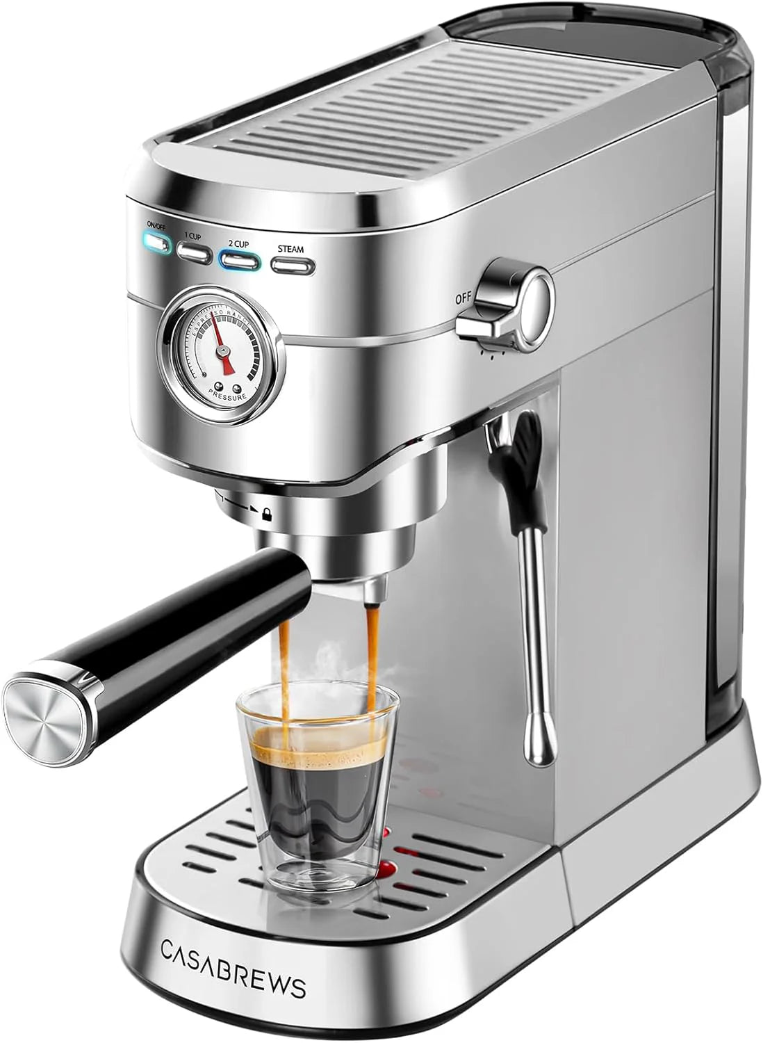CASABREWS CM5418 Espresso Machine 20 Bar, Small Espresso Maker