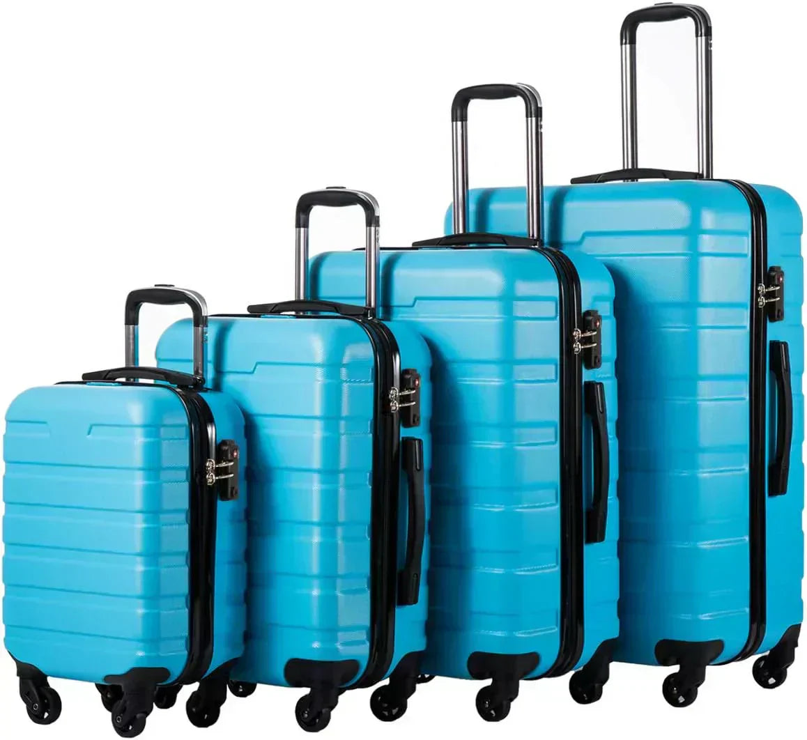 Coolife Luggage 3 Piece Set Suitcase Spinner Hardshell Lightweight TSA Lock