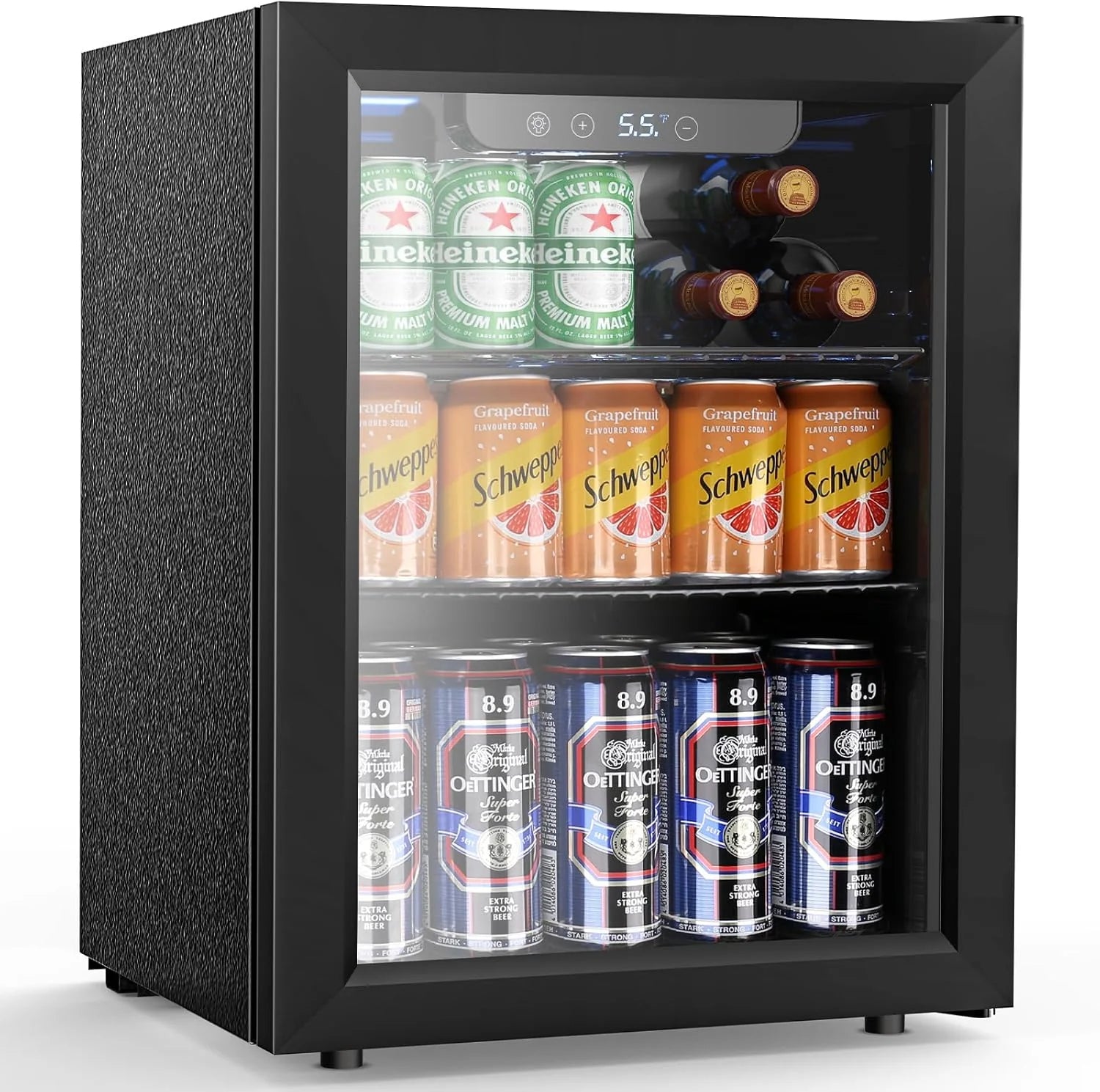 Electactic Mini Fridge 130 Can Beverage Refrigerator Cooler 3.2 Cu.Ft Drink Fridge