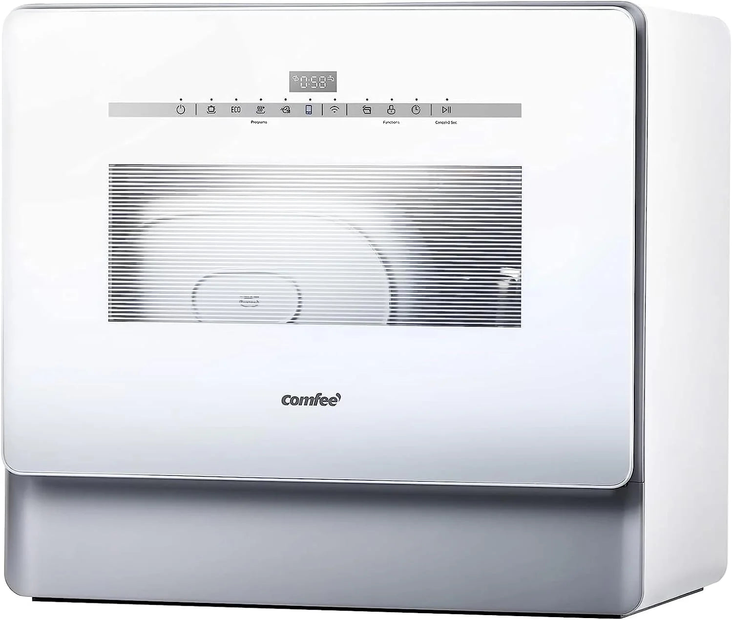 COMFEE' Portable Dishwasher Countertop with 5L Built-in Water Tank Mini Dishwasher for RVs