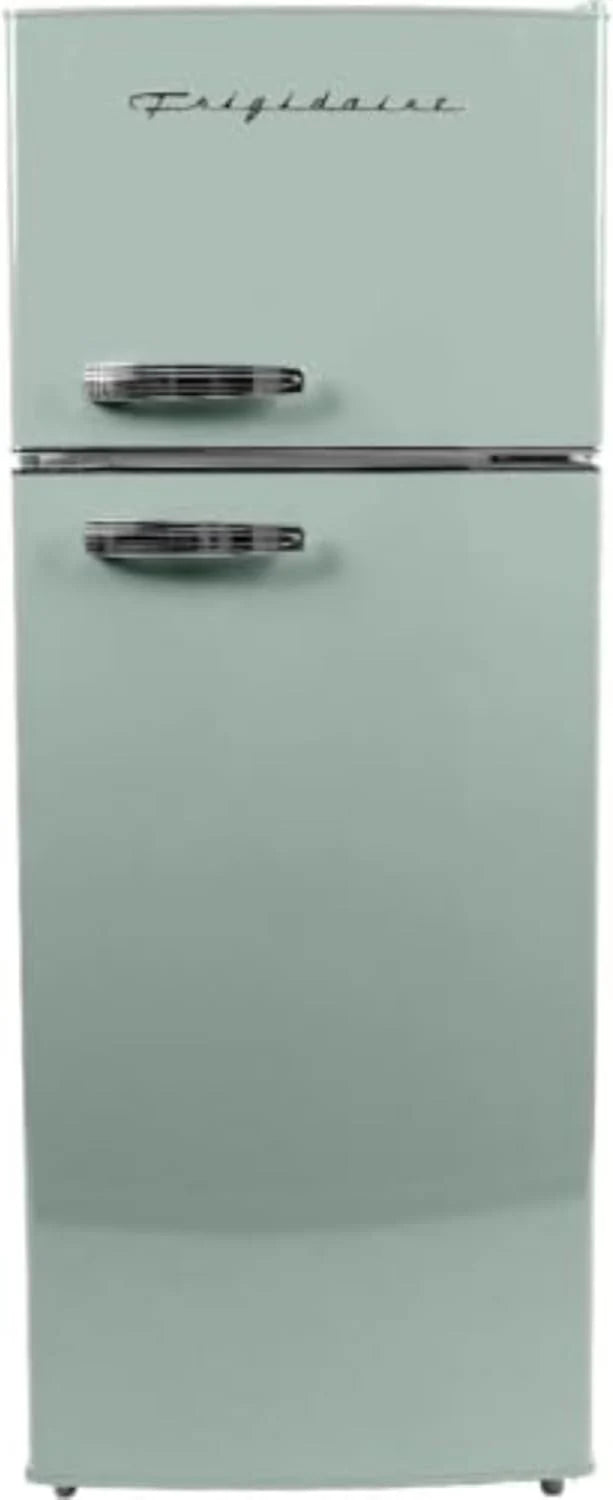 Frigidaire EFR753 2 Door Apartment Size Refrigerator with Freezer Retro Chrome Handle