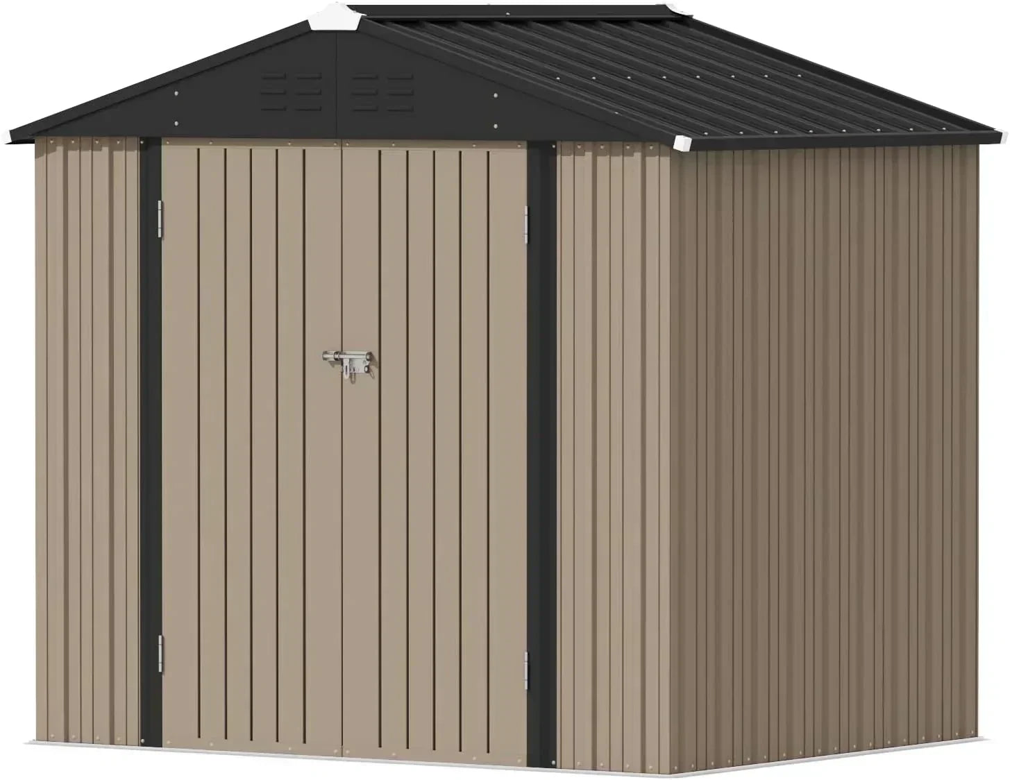 Devoko Outdoor Storage Shed Lockable Metal Garden Shed Steel Anti-Corrosion Storage House