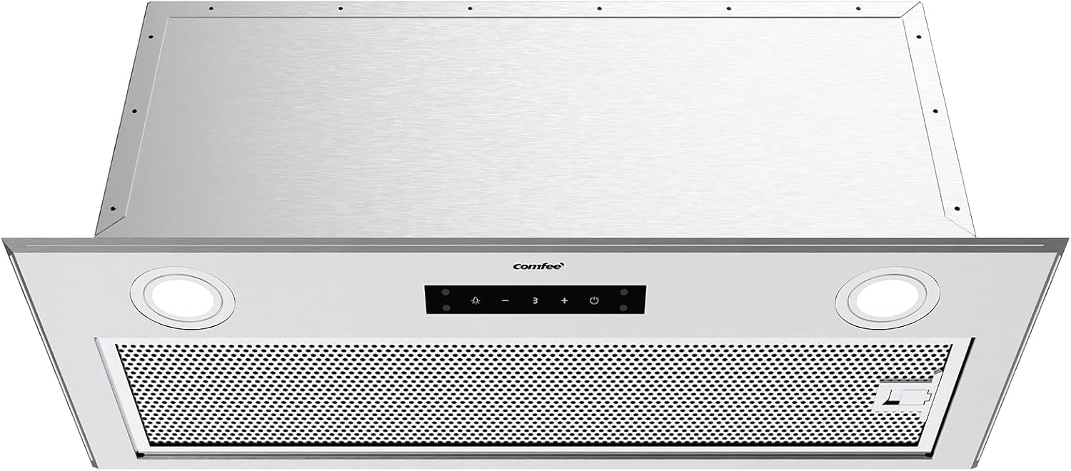 Comfee 30 Under Cabinet Ducted/Ductless Convertible Slim Vent Durable Stainless Steel Kitchen Reusable Filter