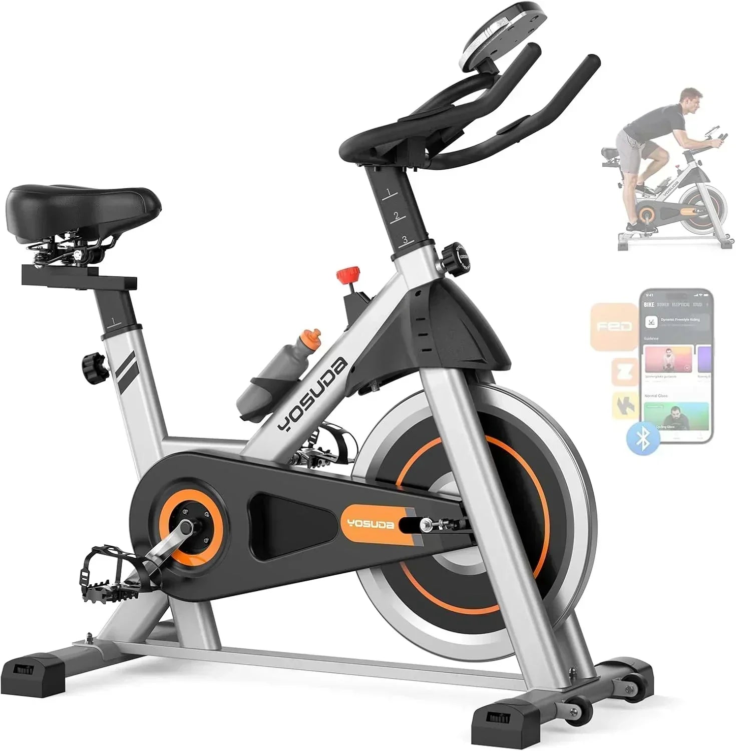 Arita brand fitness bicycle Home fixed fitness treadmill Low noise design tablet stand