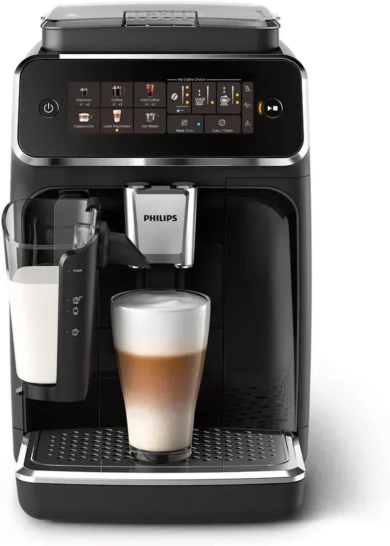 Fully automatic espresso machine 6 hot and iced beverages with ceramic grinder