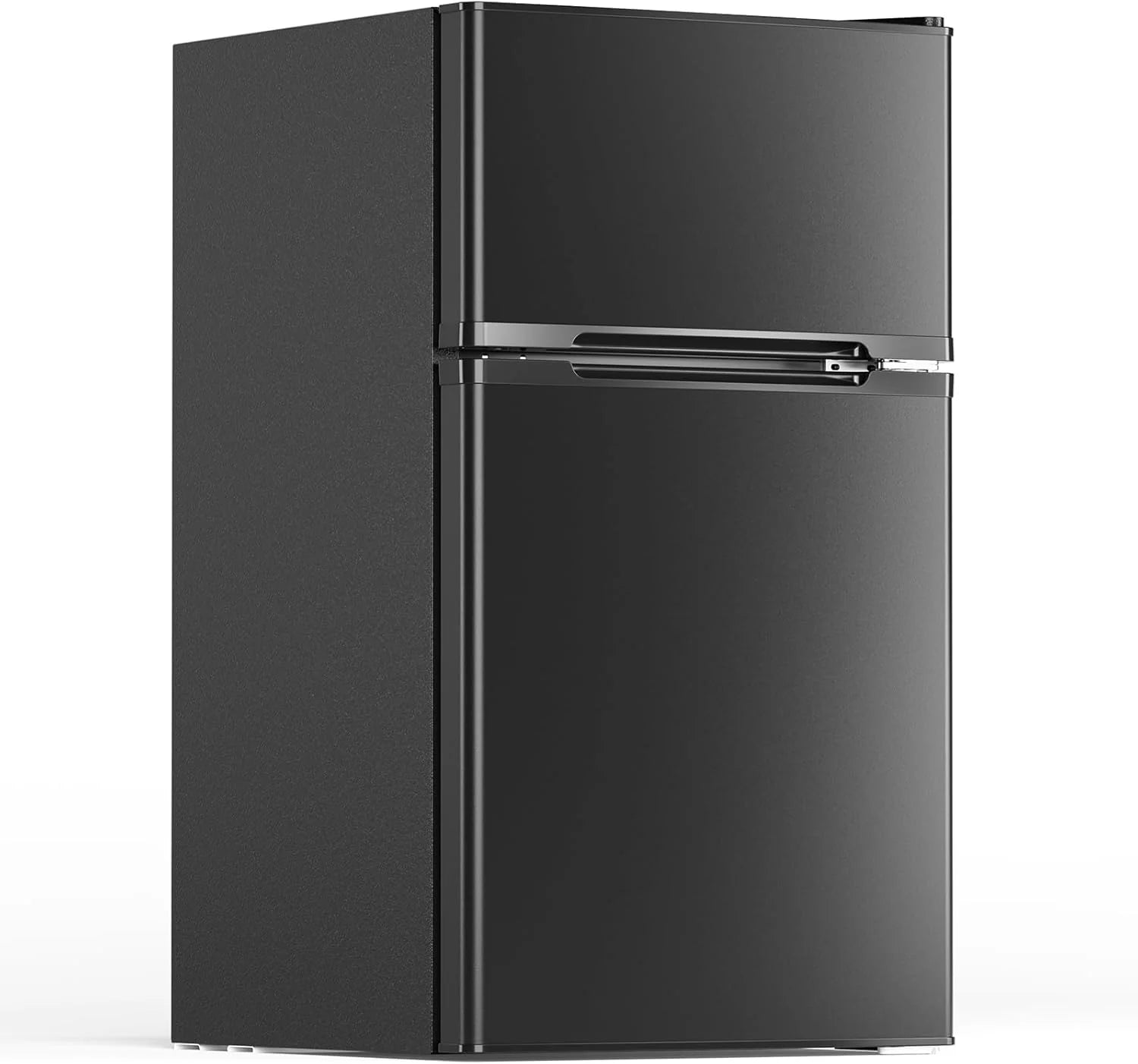 Electactic 3.1 Cu.Ft Mini Fridge with Freezer, 2 Door Compact Refrigerator, Mini Fridge with Adjustable Removable Glass Shelves