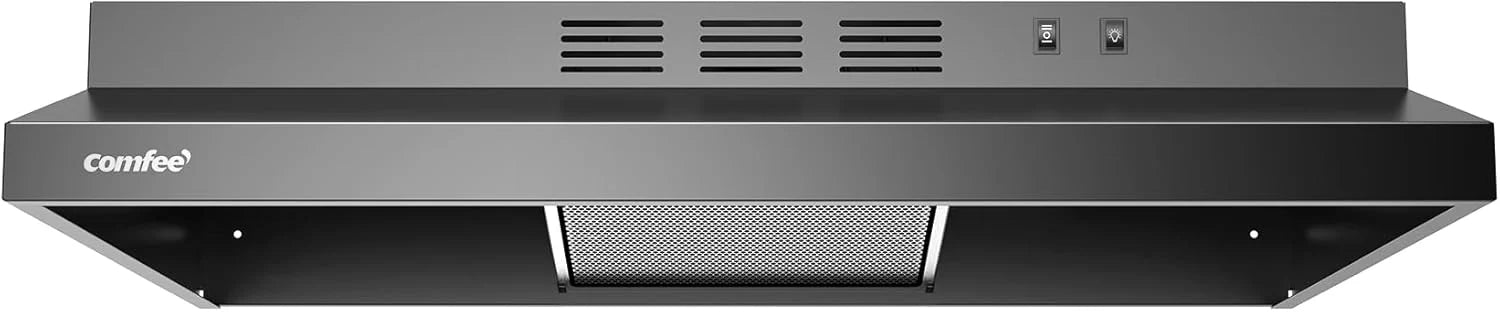 Comfee 30 Under Cabinet Ducted/Ductless Convertible Slim Vent Durable Stainless Steel Kitchen Reusable Filter
