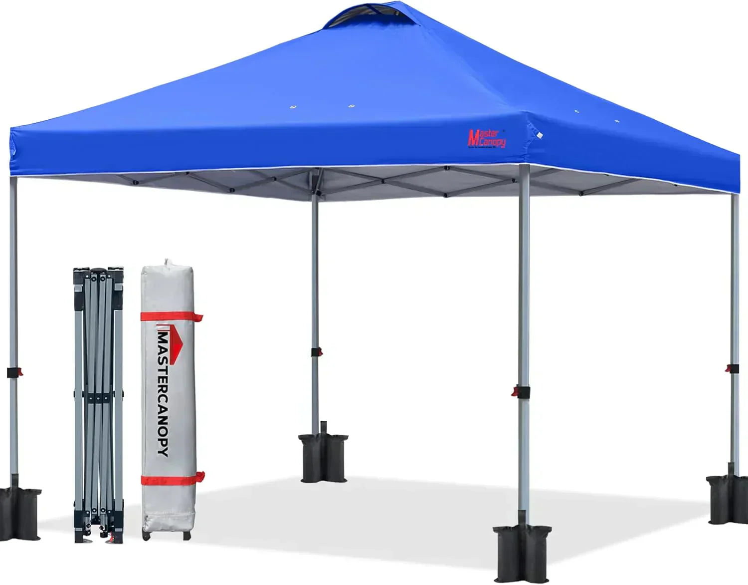 Durable Pop-up Canopy Tent with Roller Bag (10x10 Black)