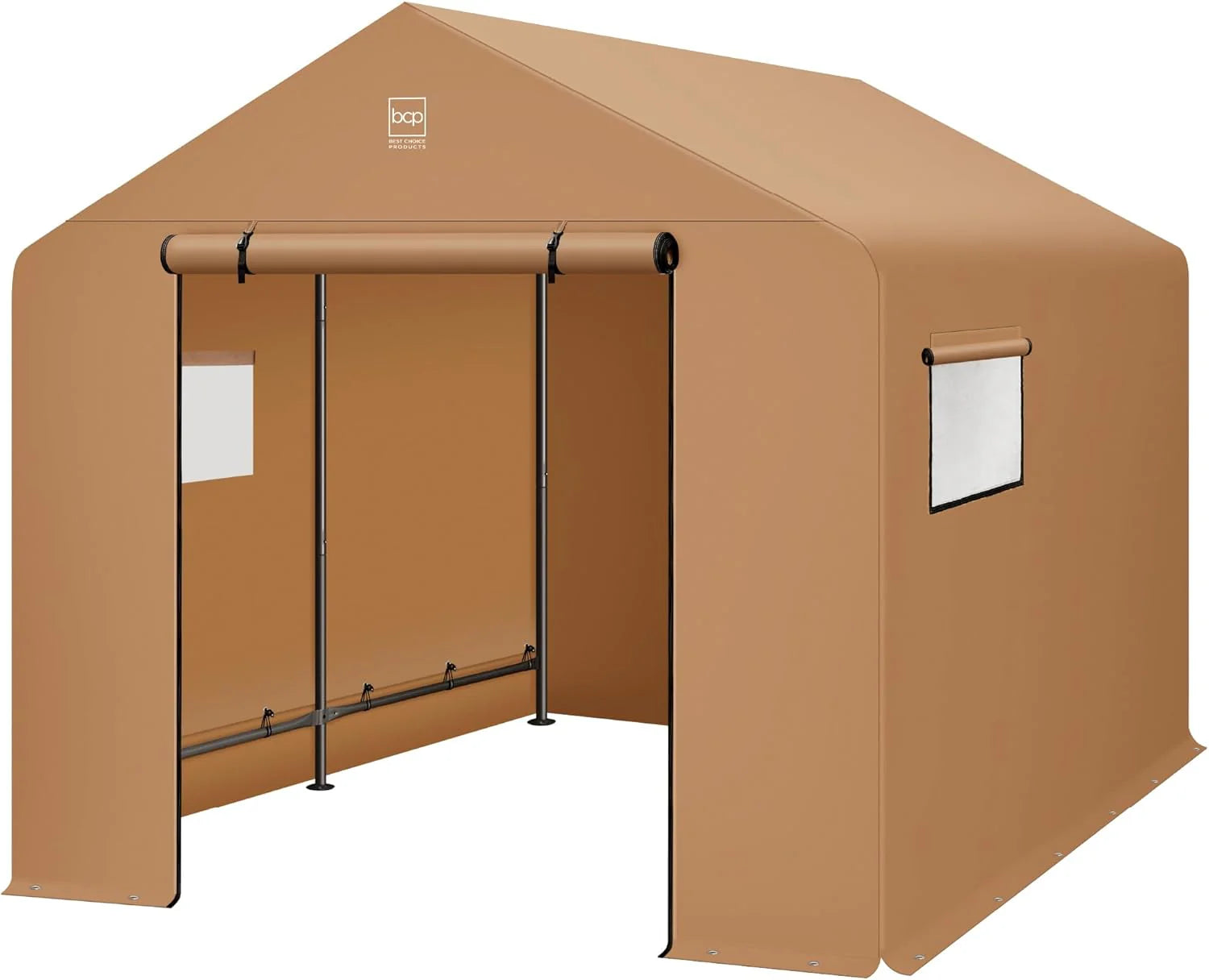 Best Choice Products 10x8ft Outdoor Storage Shed, Carport, Canopy Shelter