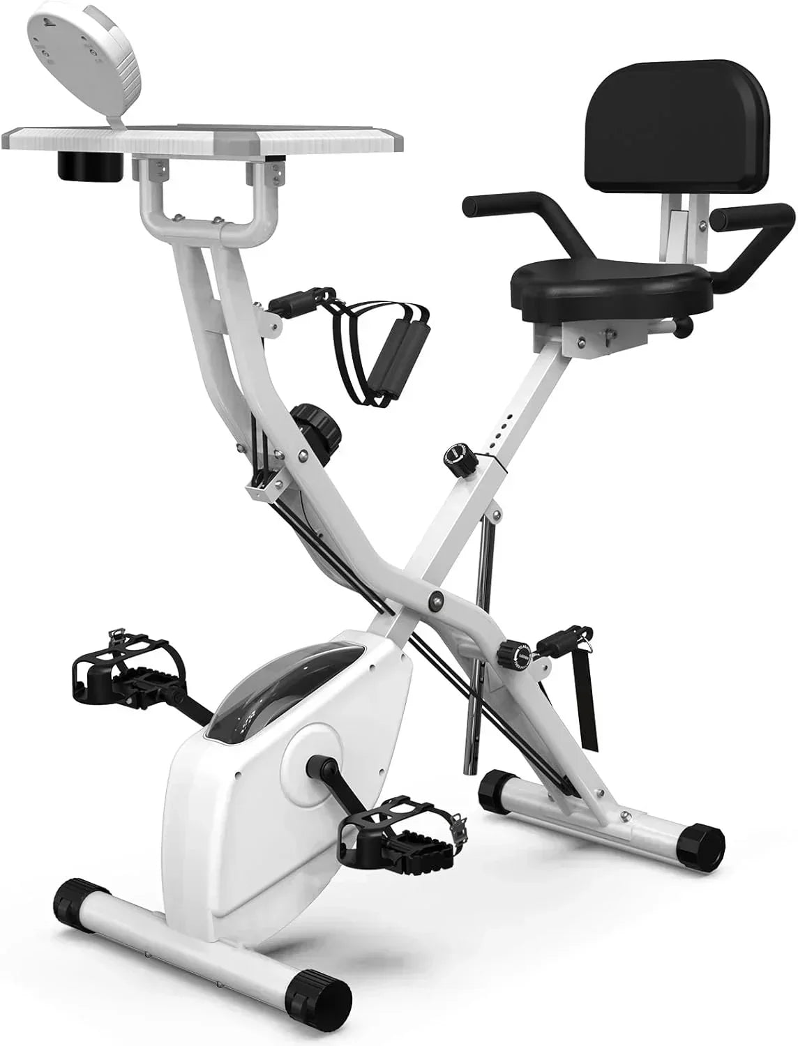 Foldable Exercise Bike Stationary Bikes  5 IN 1 Indoor Workout Cycling Bike Quiet Magnetic Resistance