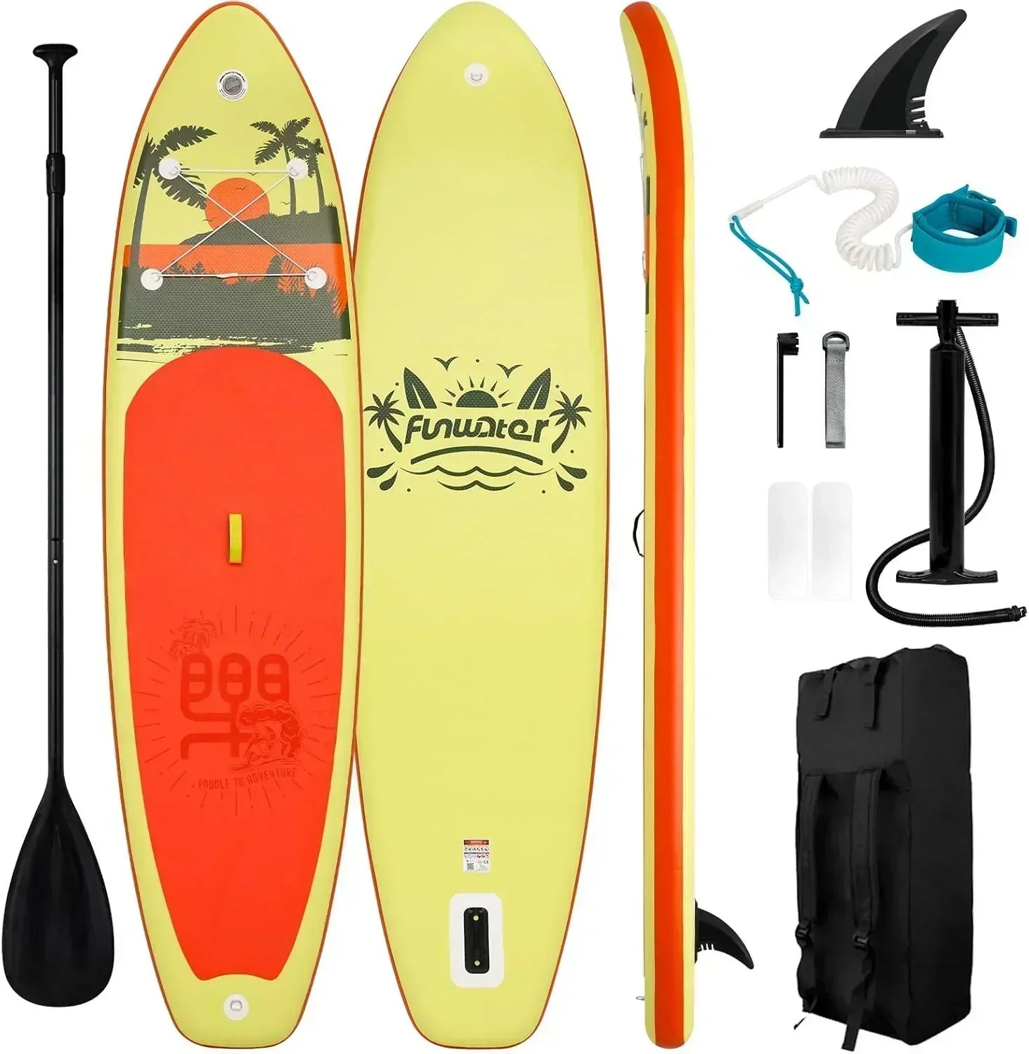 FunWater Inflatable Stand Up Paddle Board Premium SUP Paddle Accessories EVA Deck