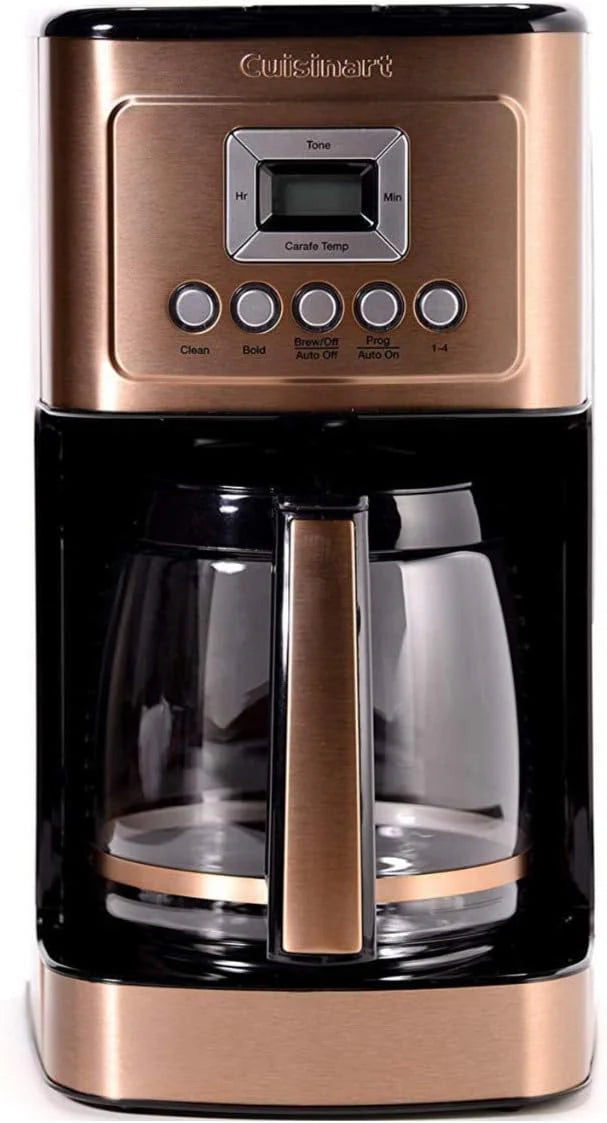 Cuisinart 14-Cup Coffee Maker, Programmable PerfecTemp Glass Carafe Coffee Machine with 1-4 Cup Setting, Brew Strength Control and Pause, Stainless Steel, DCC-3200BKSNAS, Black