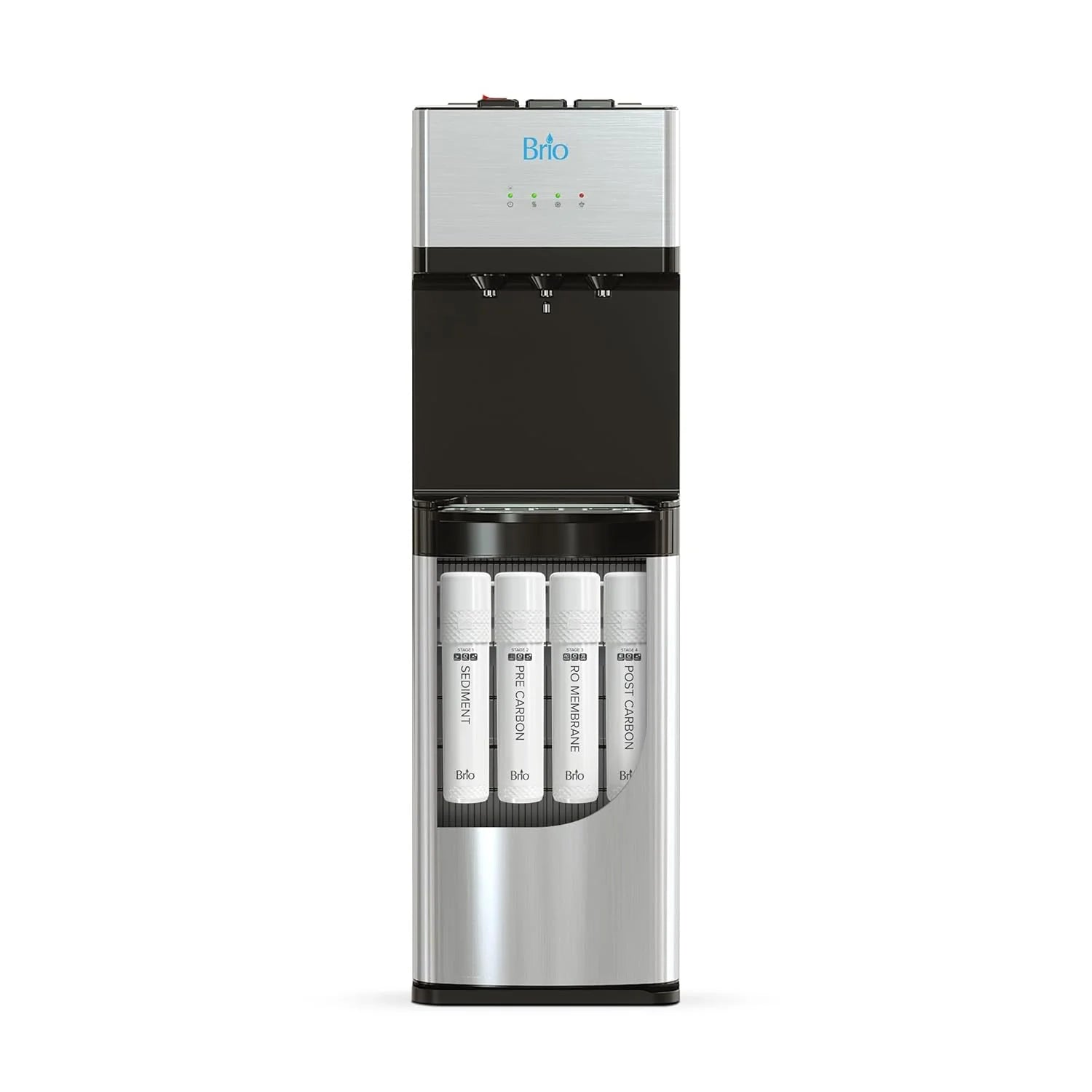 Brio Self Cleaning Bottleless Water Cooler Dispenser Stainless Steel Drinking Water Filter