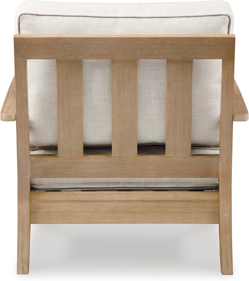 Coastal view outdoor terrace eucalyptus sofa