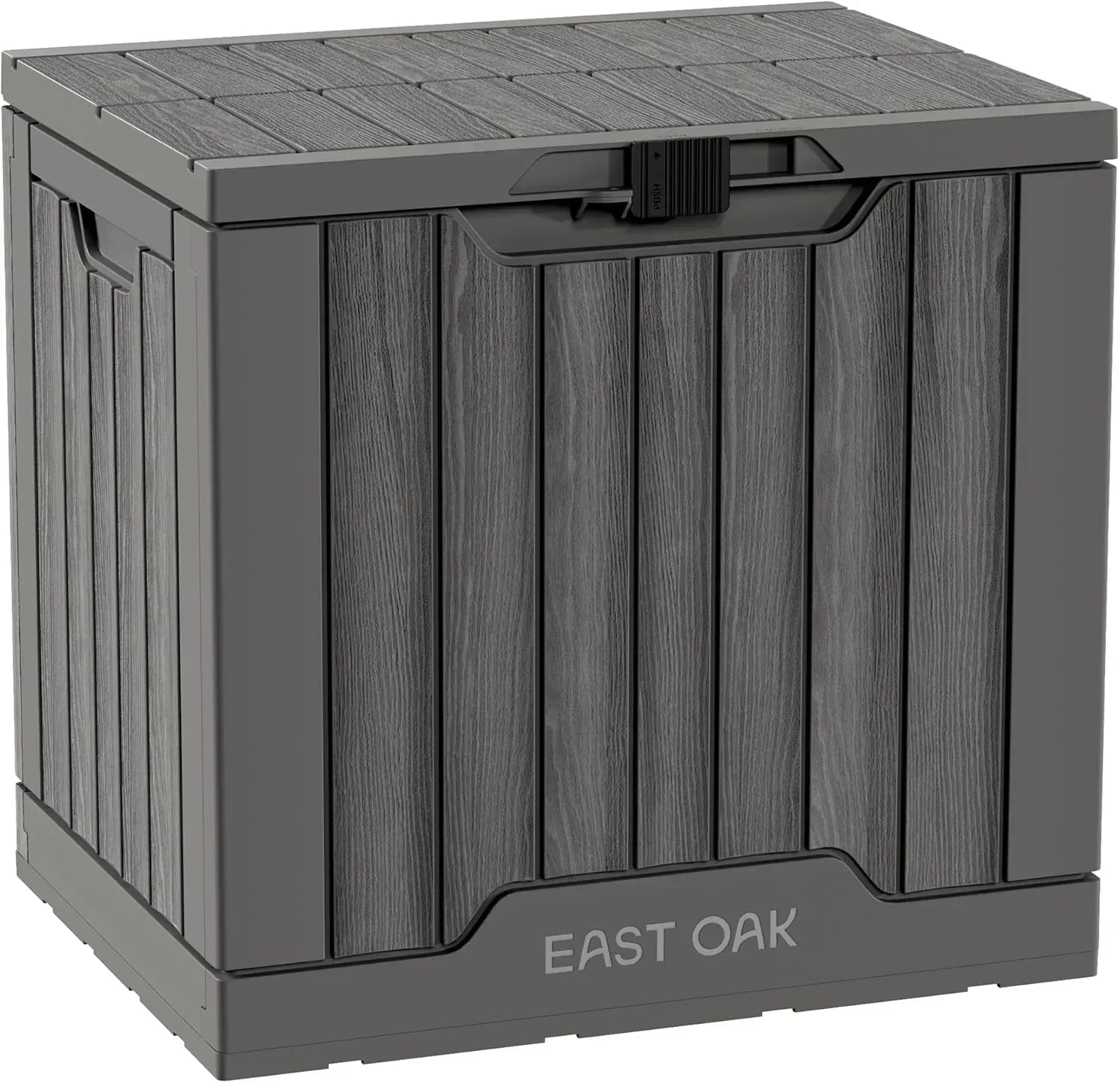 EAST OAK Outdoor Storage Box 60 Gallon Deck Box Indoor and Outdoor Use Waterproof Resin Storage
