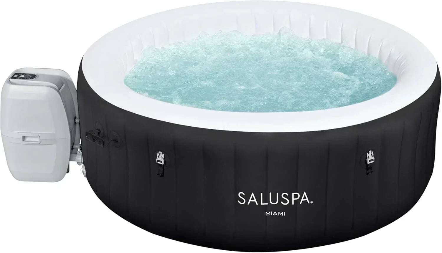Bestway SaluSpa Miami EnergySense AirJet Inflatable Hot Tub Spa 71 x 26 Portable Hot Tub
