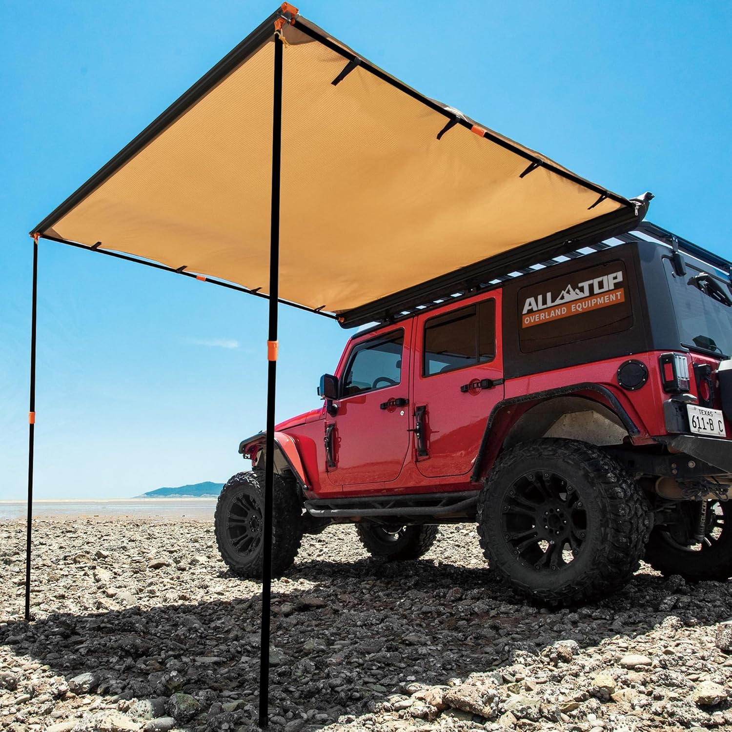 ALL-TOP Awning Shower Room Foldable Floor Mat 3.3ft x 3.3ft Privacy Shelter Restroom