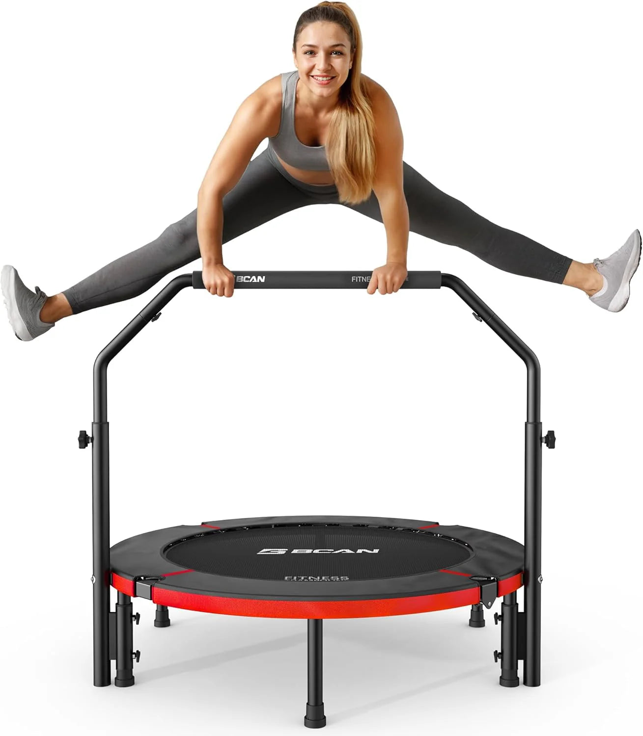 BCAN 40/48 Foldable Trampoline Max Load 440lbs, Fitness Rebounder