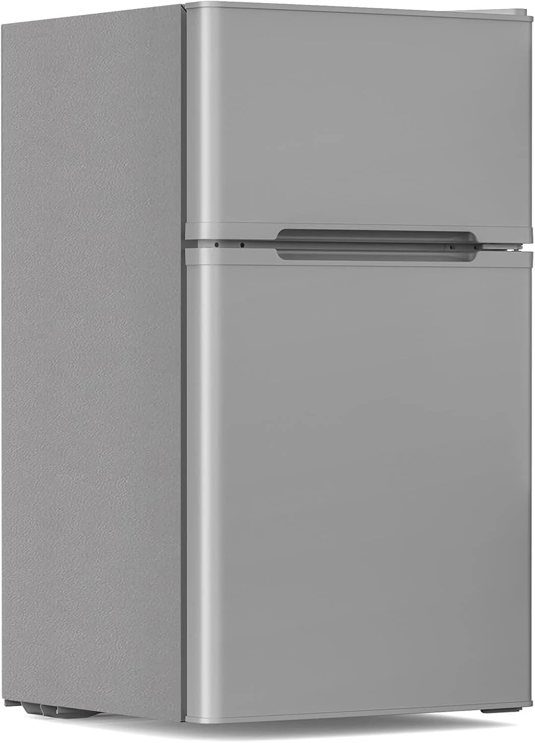 Electactic 3.1 Cu.Ft Mini Fridge with Freezer, 2 Door Compact Refrigerator, Mini Fridge with Adjustable Removable Glass Shelves