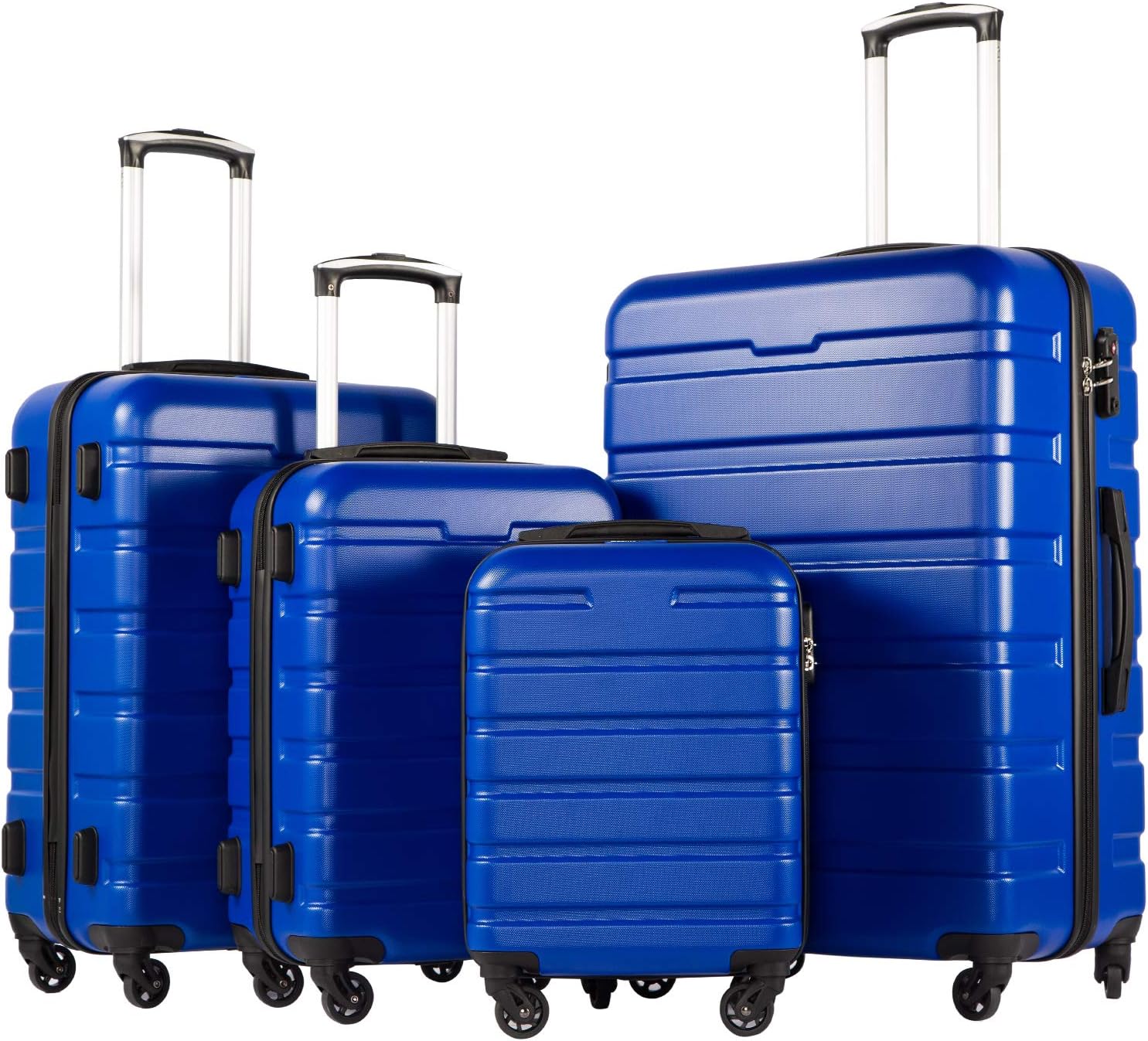 Coolife Luggage 3 Piece Set Suitcase Spinner Hardshell Lightweight TSA Lock