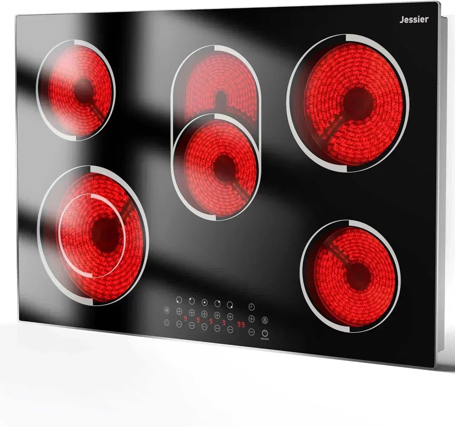 Electric Cooktop 30 Inch - 5 Burners Built-in Ceramic Cooktop 30 Electric Stove Top