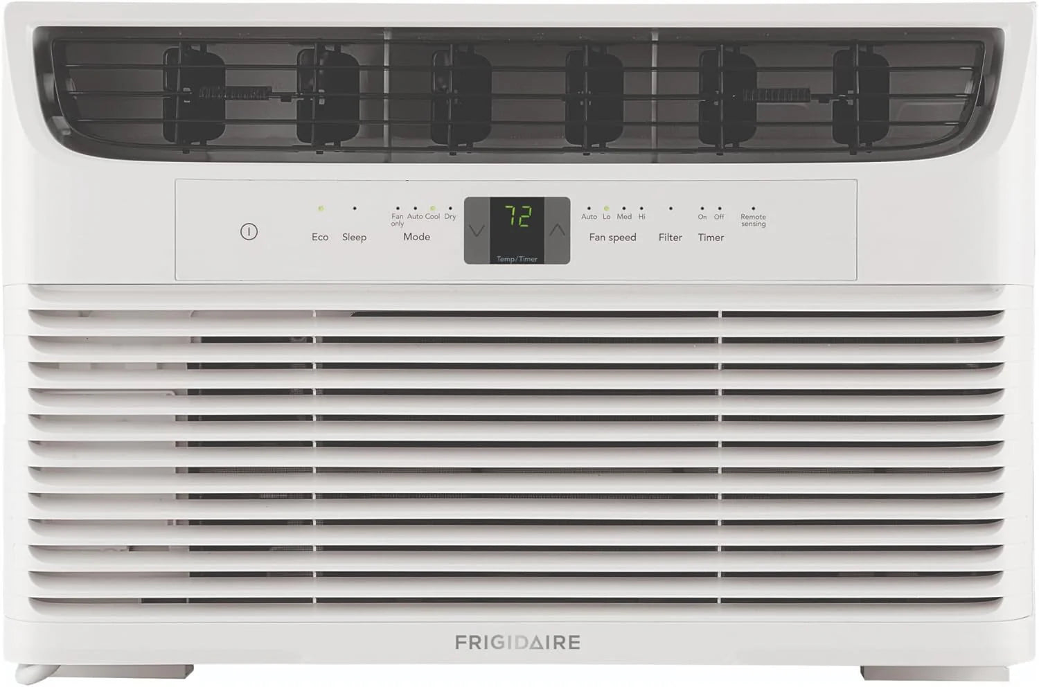 Frigidaire 5,000 BTU Window Air Conditioner with Remote Control, Cools Up to 150 Sq. Ft., Quiet Operation, Eco Mode, 3 Fan Speeds, Auto Restart, White